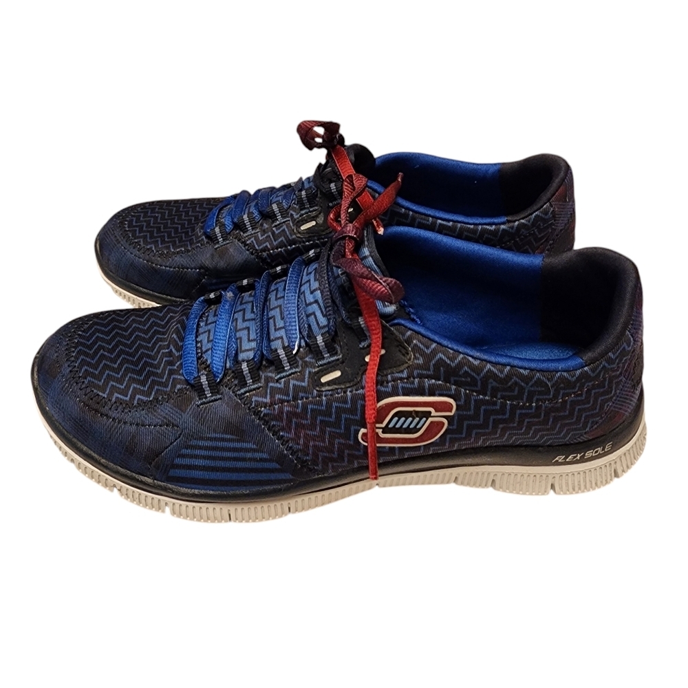 Skechers Blue Flex Sole Lightweight Memory Foam Sneakers